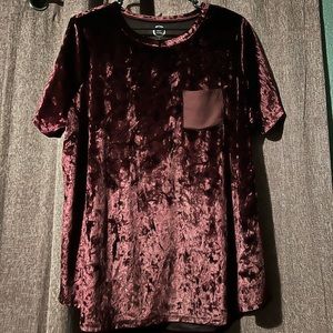 Women’s Maurices Plus Size Velvet Shirt 1X